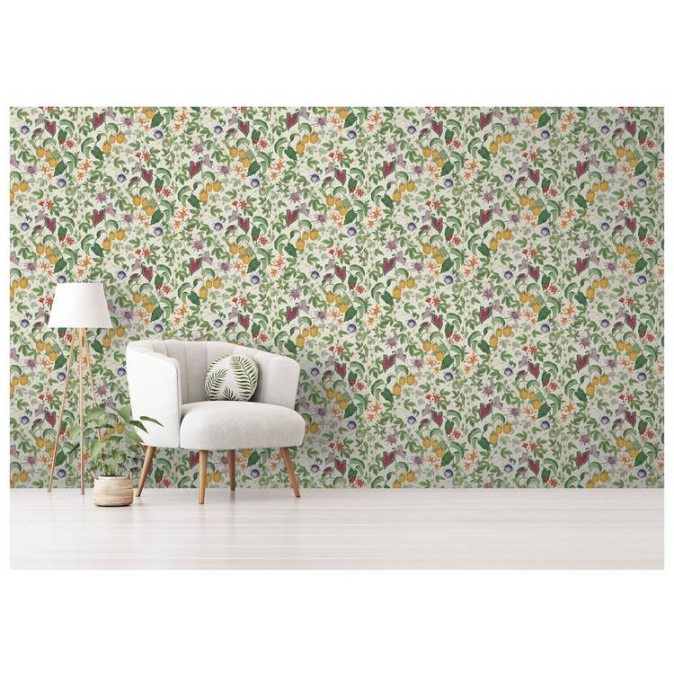 RHS Citrus Vine cream wallpaper (British brand)