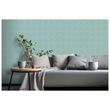 RHS Dandy Floral soft blue wallpaper roll - British product