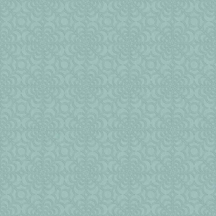 RHS Dandy Floral soft blue wallpaper roll - British product