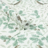 RHS Woodland Songbirds Sage wallpaper roll - British product
