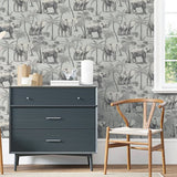 Arthouse Safari Elephant Charcoal wallpaper, UK version
