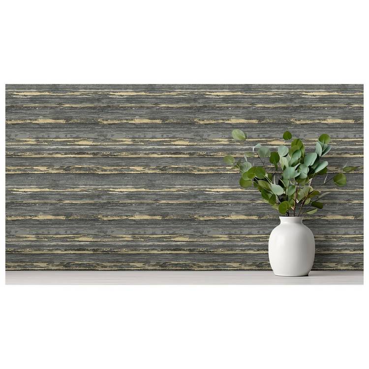 Arthouse abstract black wallpaper with glitter finish (British brand)
