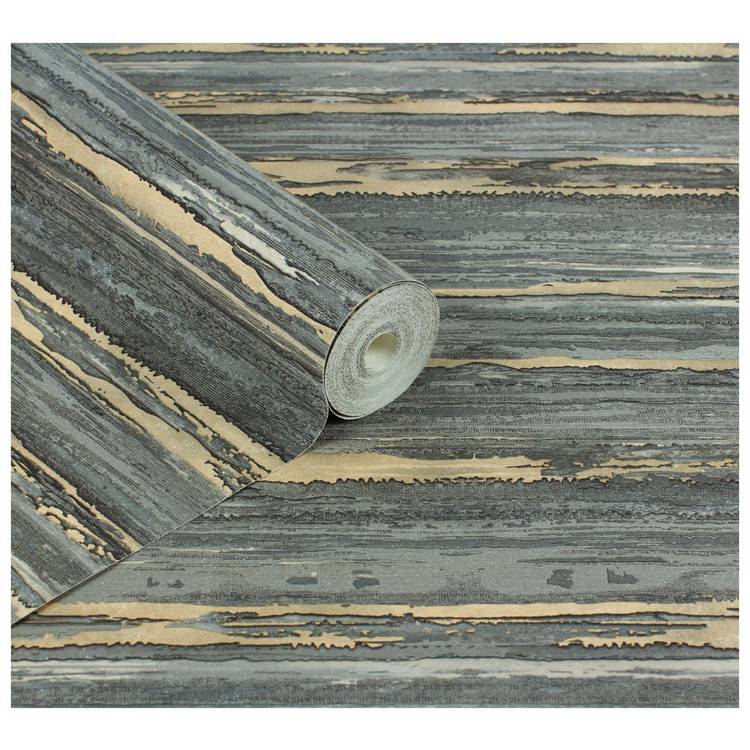 Arthouse abstract black wallpaper with glitter finish (British brand)