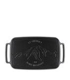 Le Creuset cast iron rectangular BBQ griddle 40cm, UK version