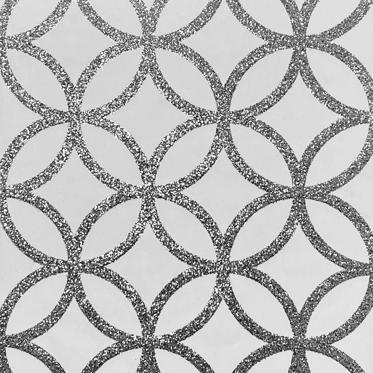 Arthouse wallpaper sequin white silver 53cm x 6m - British product