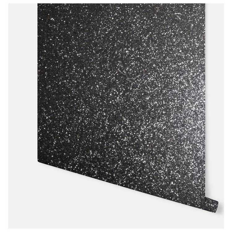 Arthouse Sequin Sparkle Black wallpaper 53cmx6m - British product
