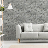 Arthouse Slate Wall grey tile wallpaper, UK version