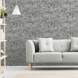 Arthouse Slate Wall grey tile wallpaper, UK version