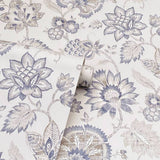 Arthouse soft grey jacobean trail wallpaper, imported from the UK