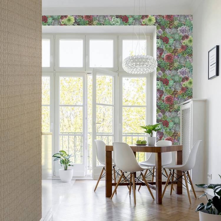 Arthouse succulent living multi wallpaper - British product