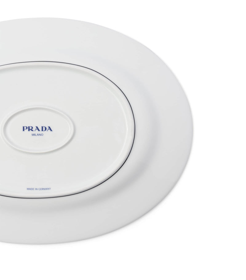 Prada chequerboard serving plate 34cm, imported from the UK