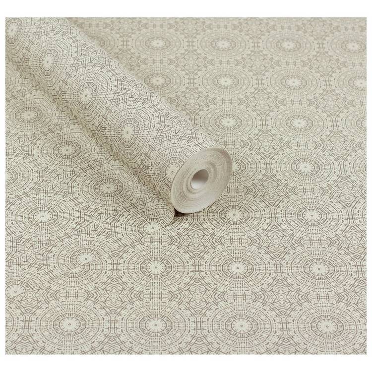 Arthouse symmetrical chic silver wallpaper, UK version
