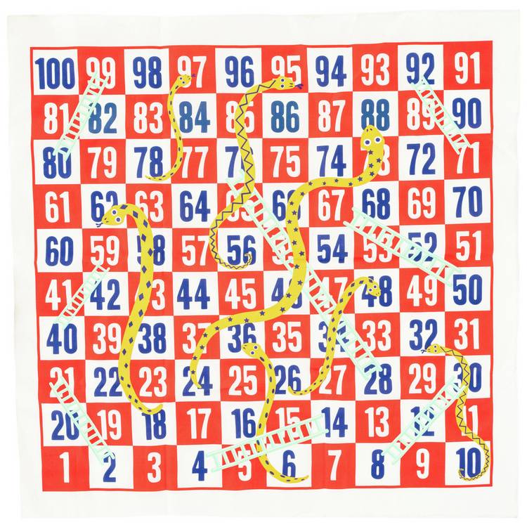 TP wooden Snakes and Ladders game jumbo mat, UK version
