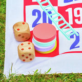 TP wooden Snakes and Ladders game jumbo mat, UK version