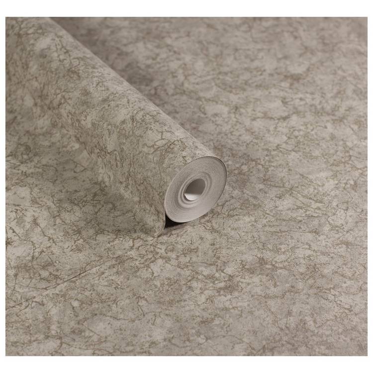 Arthouse textured marble cappuccino wallpaper roll, UK version