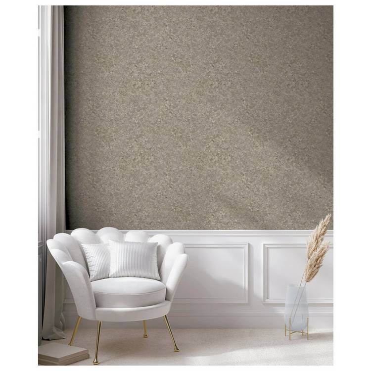 Arthouse textured marble cappuccino wallpaper roll, UK version