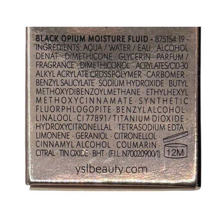 Yves Saint Laurent Black Opium Eau de Parfum 100ml (British brand)