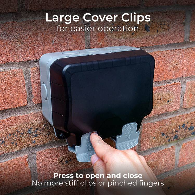 BG Nexus Storm outdoor double socket IP66, imported from the UK