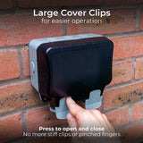 BG Nexus Storm outdoor double socket IP66, imported from the UK