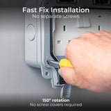 BG Nexus Storm outdoor double socket IP66, imported from the UK