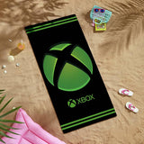 Xbox beach towel black and green 140x70cm, UK version
