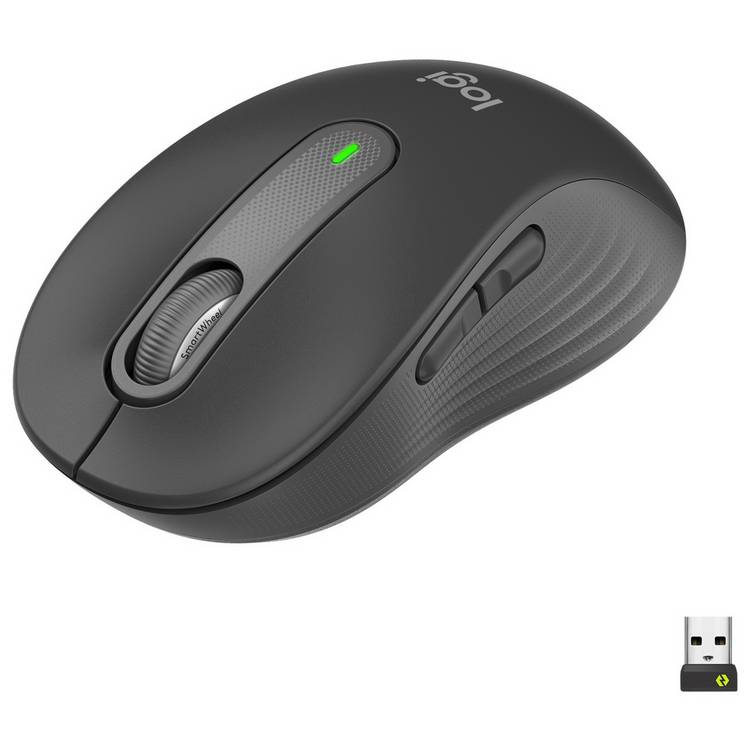 Logitech M650 wireless mouse black, imported from the UK