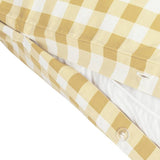 Argos Home gingham bedding set yellow single, imported from the UK
