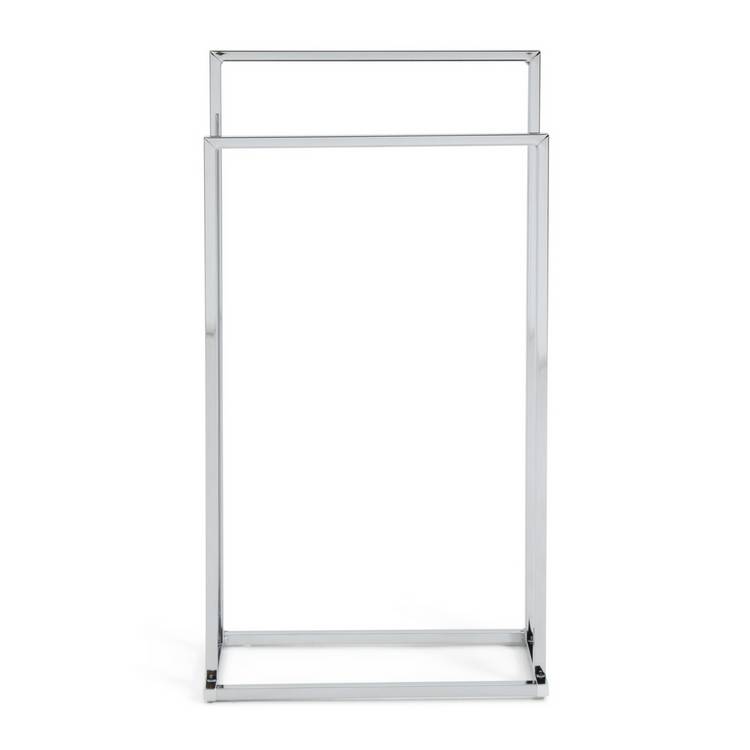 Habitat 2 tier freestanding towel rail chrome (British brand)