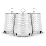 Argos Tower Solitaire Pack of 3 White Canisters- Buy online at McGrocer
