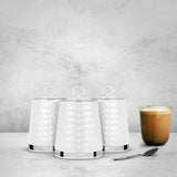 Tower canisters white set of 3 (British brand)