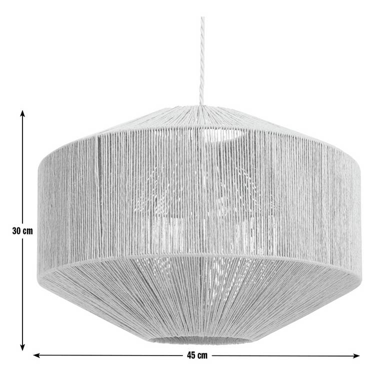 Habitat jute natural lampshade 45cm, British product