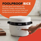 Instant Pot Rice Cooker and Steamer white 2.8L, imported from the UK