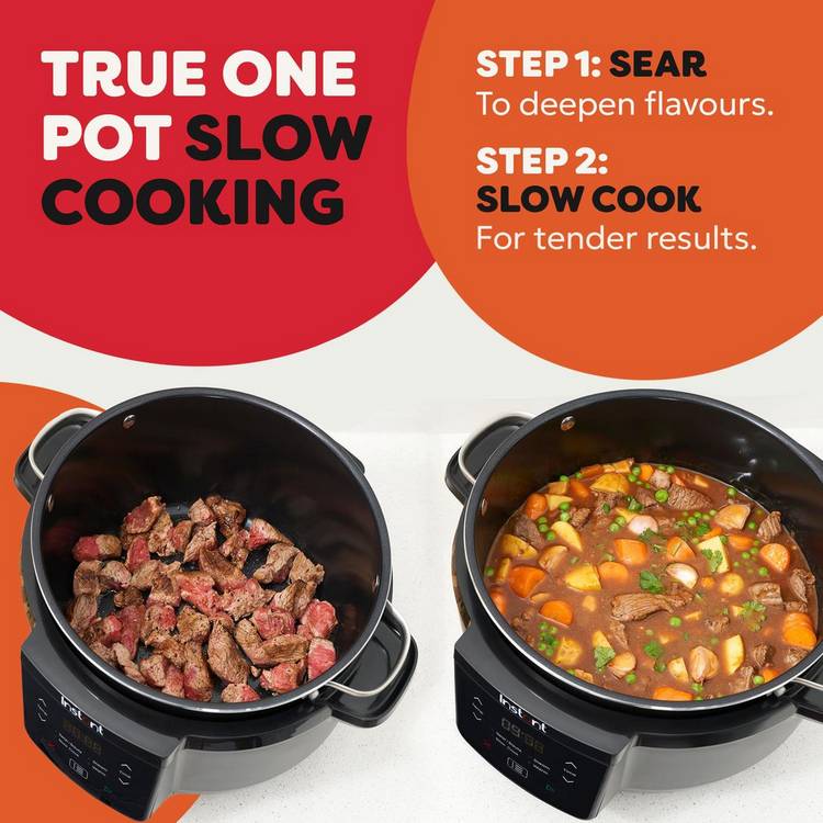 Instant Pot Superior slow cooker 7.1L black - British product