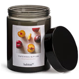 Habitat Patchouli and Plum jar candle with lid (British brand)
