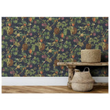 Esselle Home Tropic House navy wallpaper roll - UK version