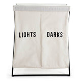 Habitat double canvas laundry bag white 52L, imported from the UK