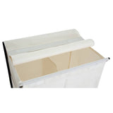 Habitat double canvas laundry bag white 52L, imported from the UK
