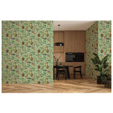 Esselle Home sage green botanical wallpaper roll (British brand)