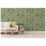 Esselle Home sage green botanical wallpaper roll (British brand)