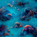 Arthouse Under the Sea blue wallpaper for children (British brand)
