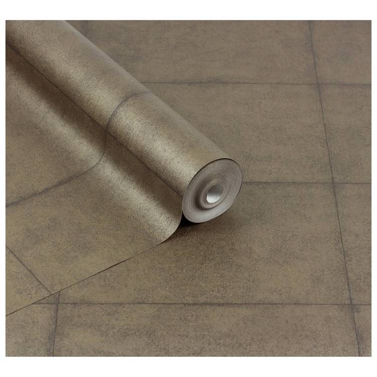 Arthouse Urban Block brown wallpaper geometric design, imported from the UK