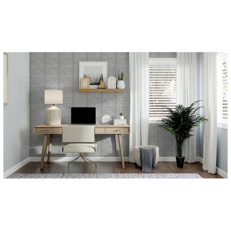 Arthouse Urban Block Grey wallpaper roll, imported from the UK