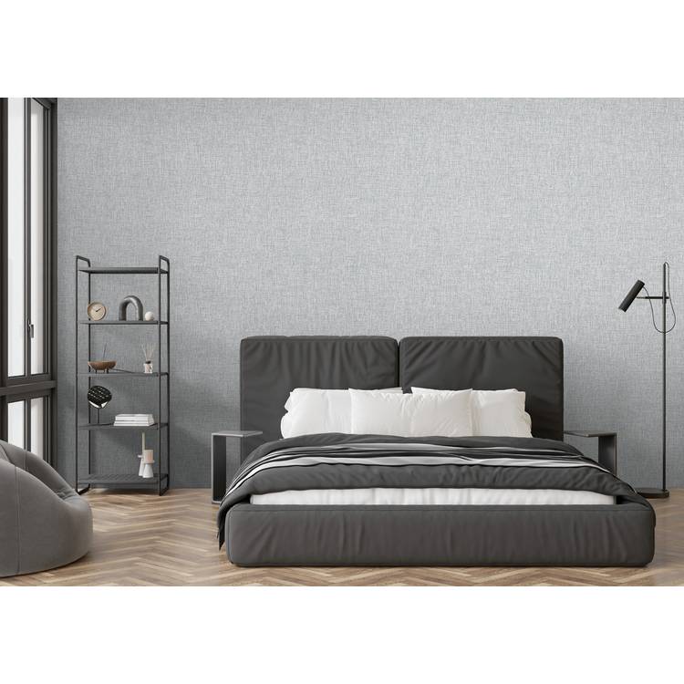 Arthouse Urban Weave cool silver wallpaper 53cm x 10.05m, imported from the UK