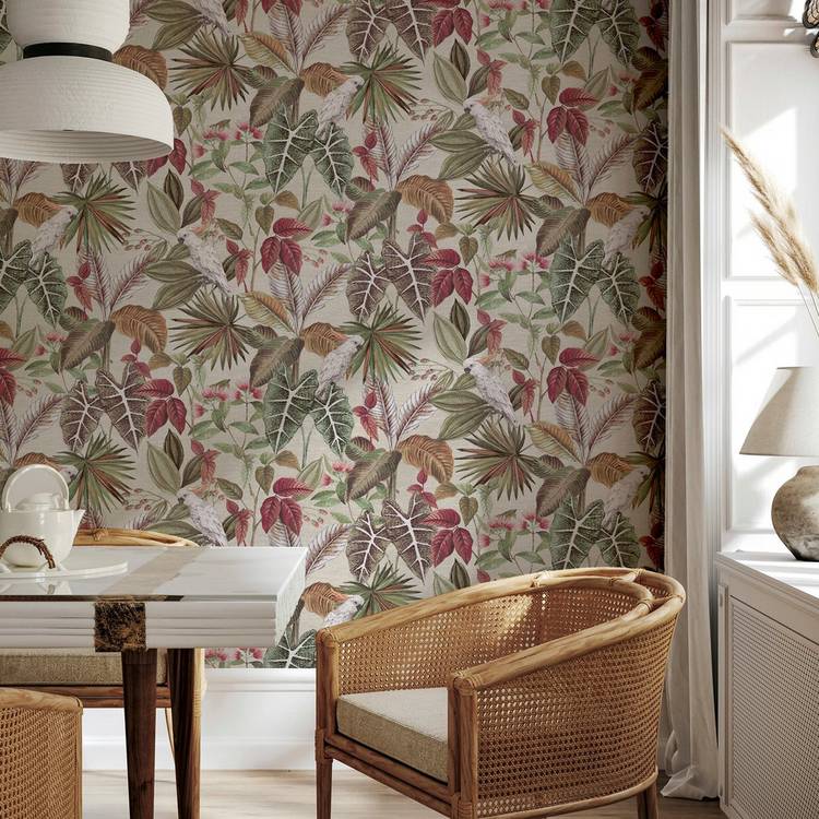Arthouse Tropic Multi Wallpaper 53cm x 10.05m, imported from the UK