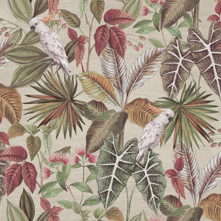 Arthouse Tropic Multi Wallpaper 53cm x 10.05m, imported from the UK