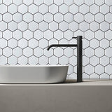 Arthouse white hexagon wallpaper self-adhesive tile design, UK version