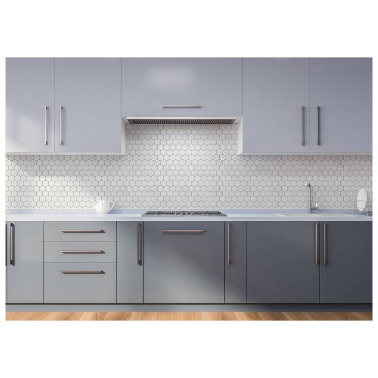 Arthouse white hexagon wallpaper self-adhesive tile design, UK version