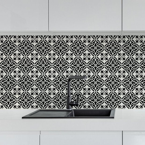 Arthouse geometric wall tile black and white (British brand)