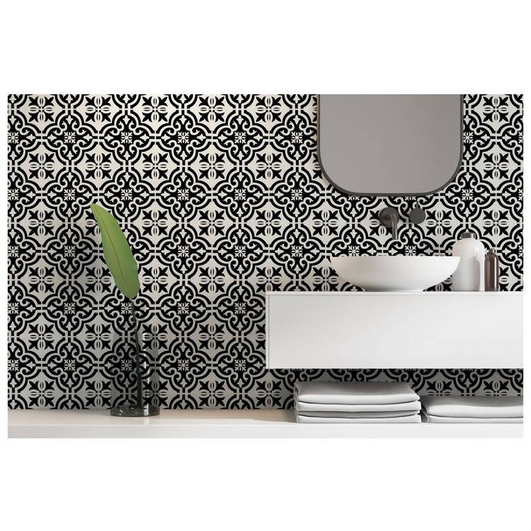 Arthouse geometric wall tile black and white (British brand)