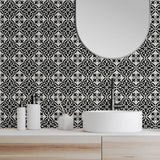 Arthouse geometric wall tile black and white (British brand)